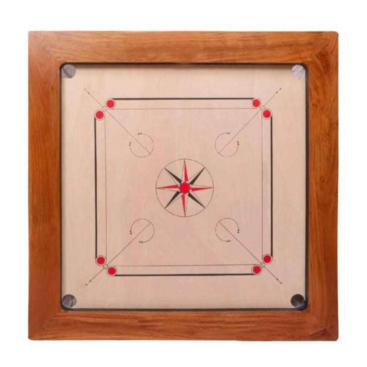 Glass Carrom Board COMPLETE SKY SMOOTH 74 cm x 74 cm or 30 inches