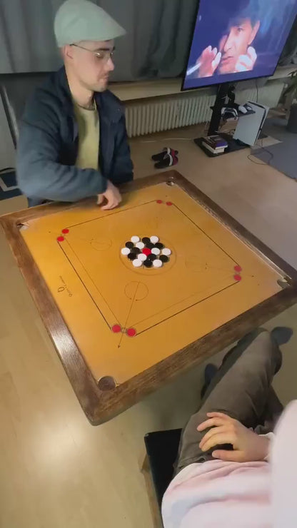 Glass Carrom Board COMPLETE SKY SMOOTH 74 cm x 74 cm or 30 inches